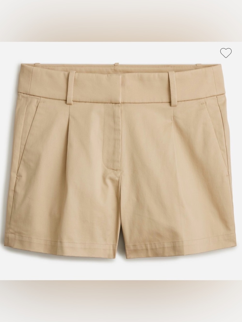 J Crew High Rise Pleated shorts in lightweight chino